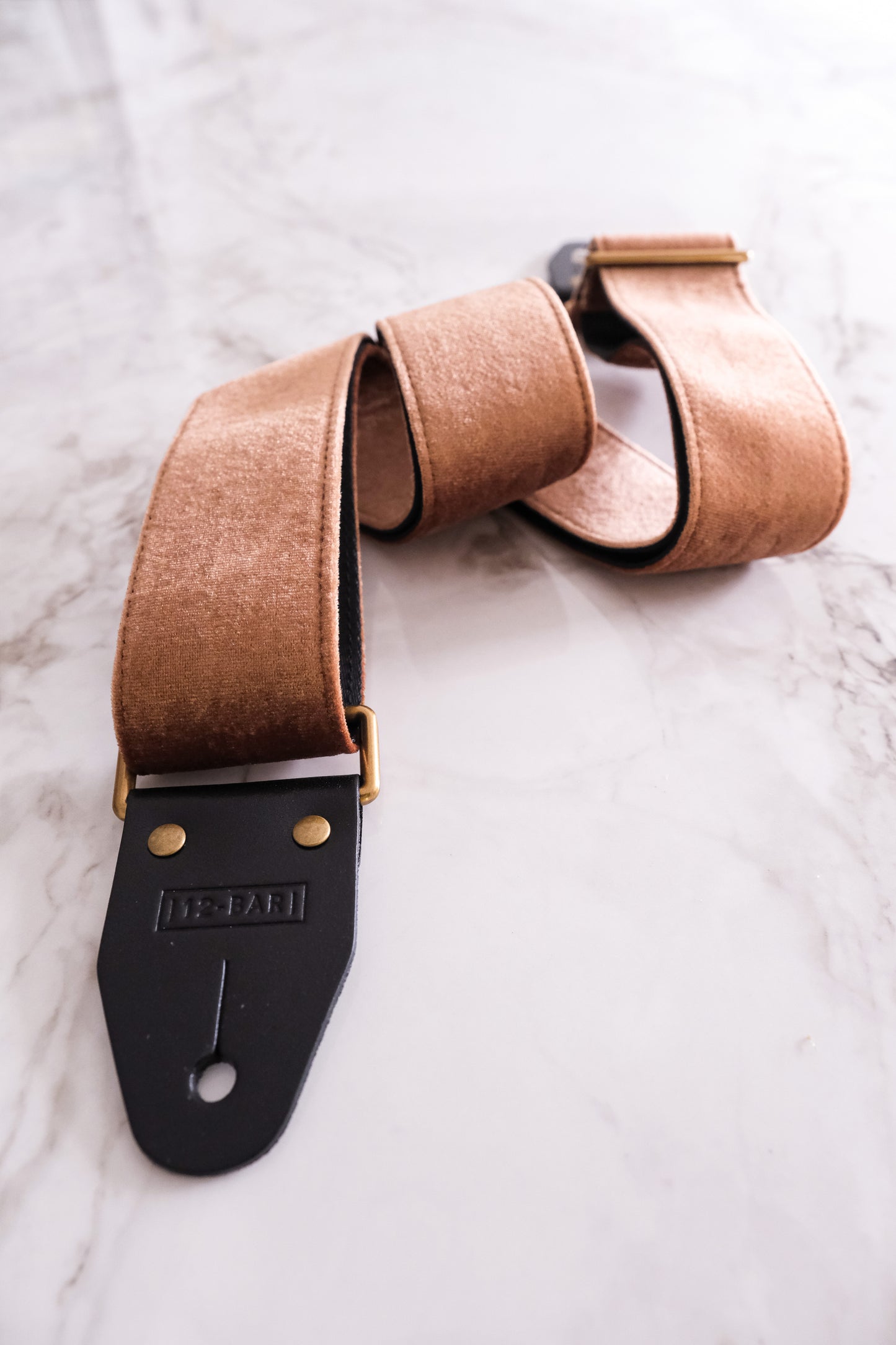 Brownie velvet vintage retro guitar strap
