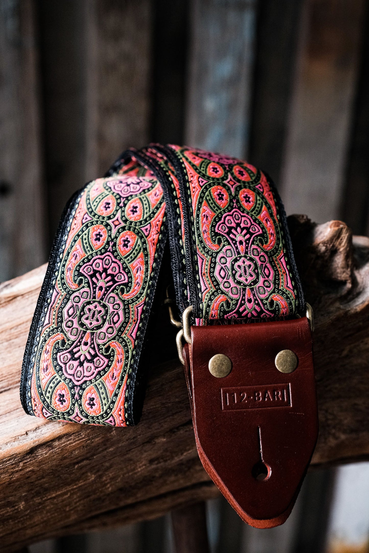 Jaipur vintage handmade traditional guitar strap