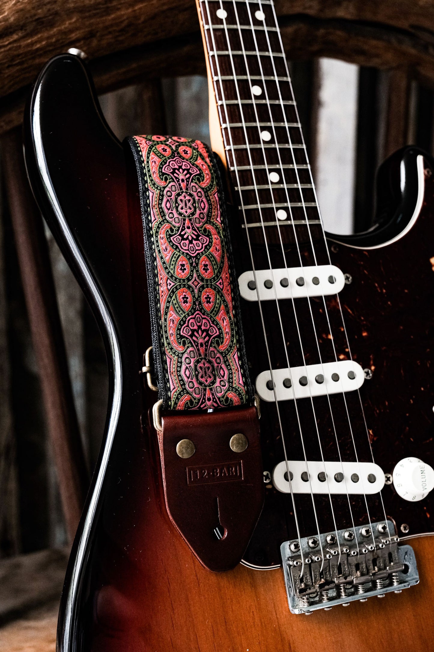 Jaipur vintage handmade traditional guitar strap
