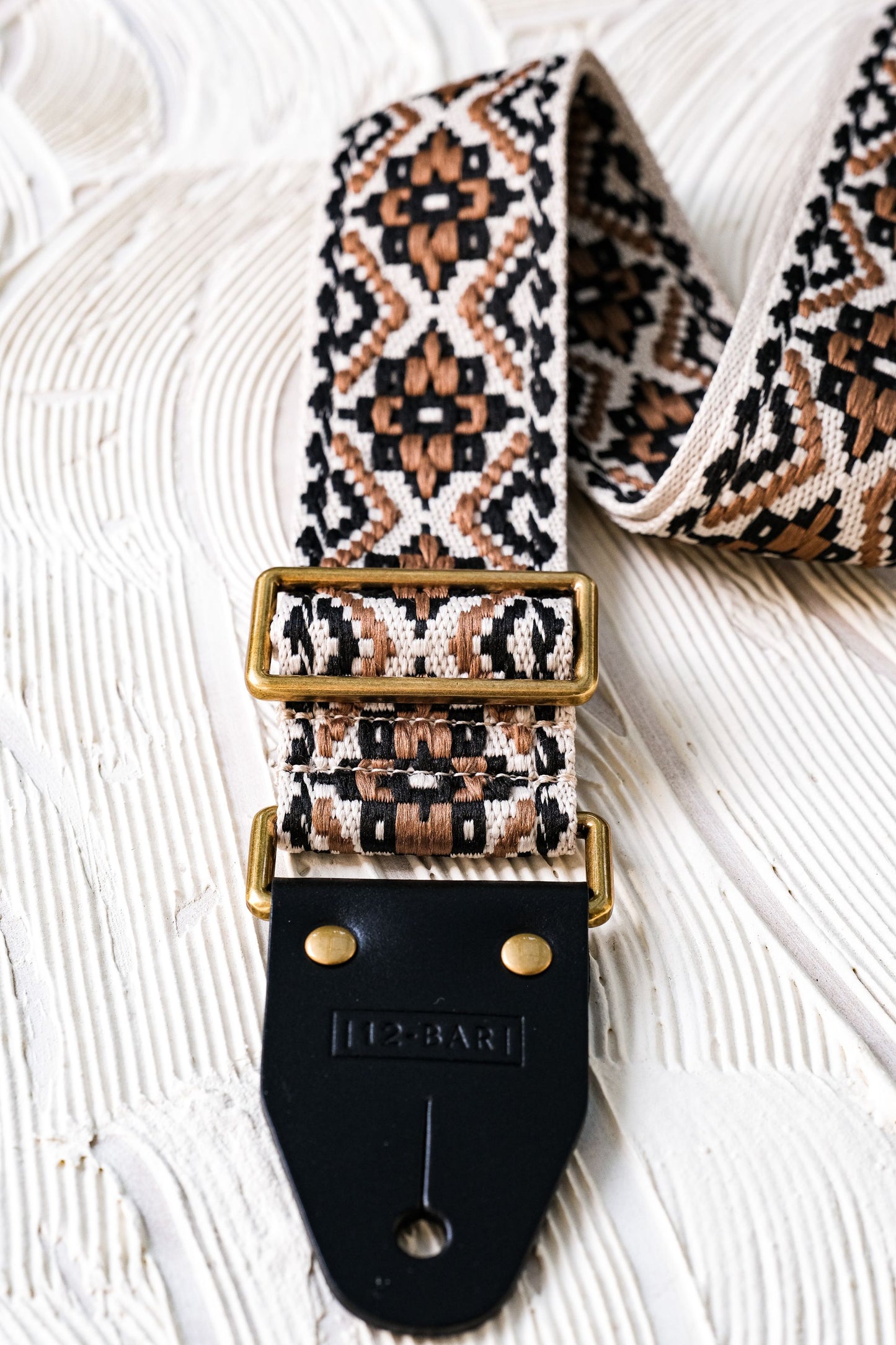 Marrakech Brown vintage retro guitar strap