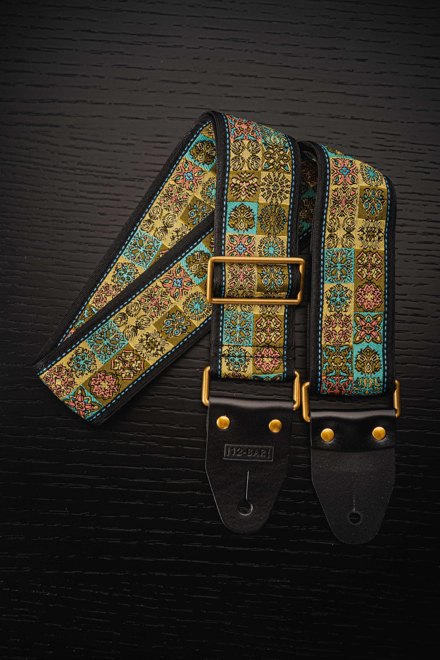 Tibetan vintage retro guitar strap